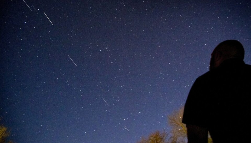 Skal man virkelig se stjerner, så er det i nat. Foto: Mads Claus Rasmussen Skal man virkelig se stjerner, så er det i nat. Foto: Mads Claus Rasmussen