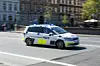 Politiet i Rødvig fik travlt med at indhente den unge vanvidsbillist. Foto: Christian Lindgren