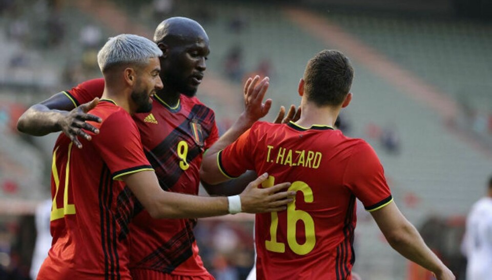 Belgien er et af de fodboldlandshold, der er blevet vaccineret mod coronavirus før EM-slutrunden. Foto: Kenzo Tribouillard/AFP