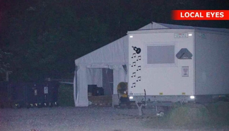 Muligvis påsat: Testcenter i brand
