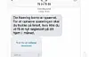 Sådan kan en svindel-SMS se ud. Det kaldes også for smishing.