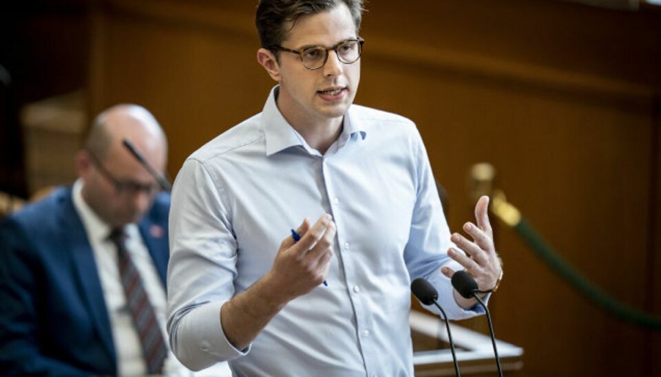 29-årige Alex Vanopslagh har i snart to år stået i spidsen for Liberal Alliance, der fik et elendigt folketingsvalg i 2019. Partiet har siden befundet sig enten lidt over eller lidt under spærregrænsen på to procent i meningsmålinger. (Arkivfoto) Foto: Mads Claus Rasmussen/Scanpix