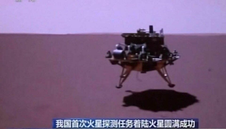 Et kinesisk rumfartøj er landet på Mars. Foto: Reuters/RitzauScanpix