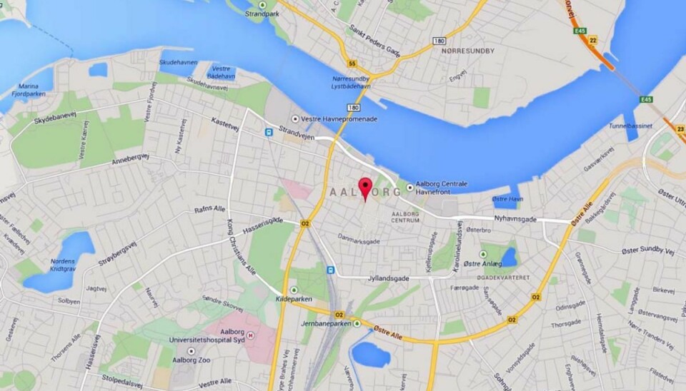 En 25-årig kvinde blev forsøgt voldtaget i Gråbrødregade i Aalborg. Foto: Google Maps.