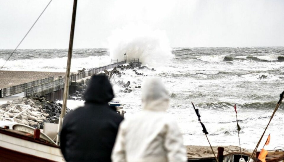 Her rammer vindstød af stormstyrke