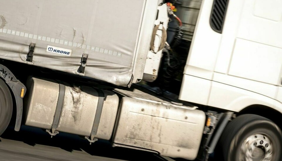 En 42-årig lastbilchauffør nåede at undvige en personbil, så det ikke endte i et frontalt sammenstød. Foto: Mads Claus Rasmussen/Ritzau Scanpix/ Arkiv