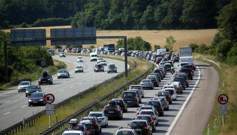 Udbygningen af E45 kan komme til at skabe trafikale problemer. KLIK og se hvilken strækning, der er berørt. Den er begyndt 18. januar. Arkivfoto: Elo Christoffersen/Newsbreak.dk.