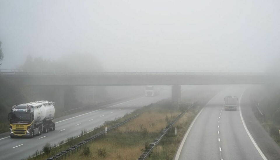 DMI advarer om tæt tåge i store dele af Danmark. Foto: Mads Claus Rasmussen/Ritzau Scanpix