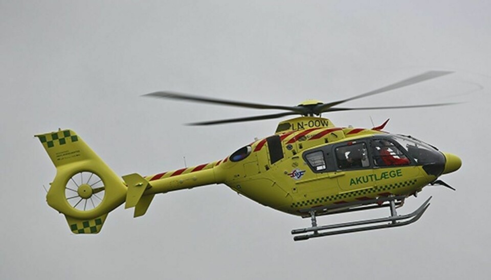 En ung mand blev lørdag så alvorligt kvæstet, han måtte med helikopter til Aarhus. KLIK for mere info. Foto: Colourbox.