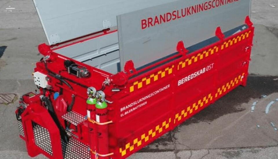 Vild container skal slukke brande i el-biler