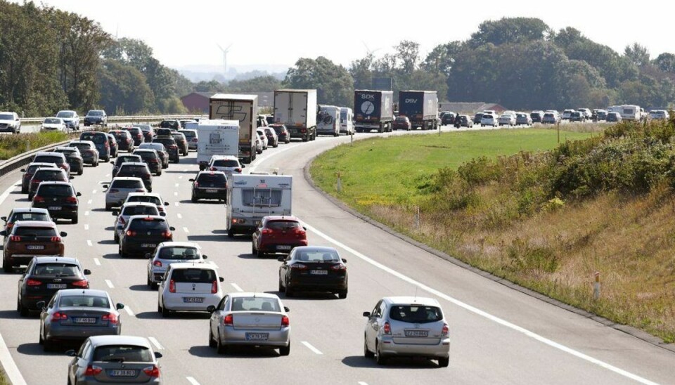 Morgenproblemer på motorvej: Kun et spor åbent