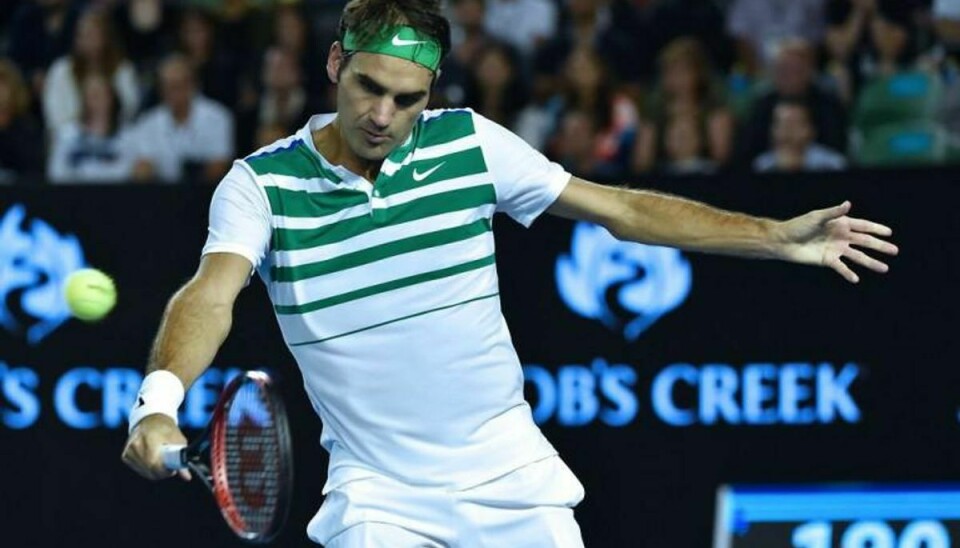 Tomic mener ikke, at Federer er tilnærmelsesvis ligeså god som den nuværende etter, serberen Novak Djokovic. Foto: SAEED KHAN/Scanpix.