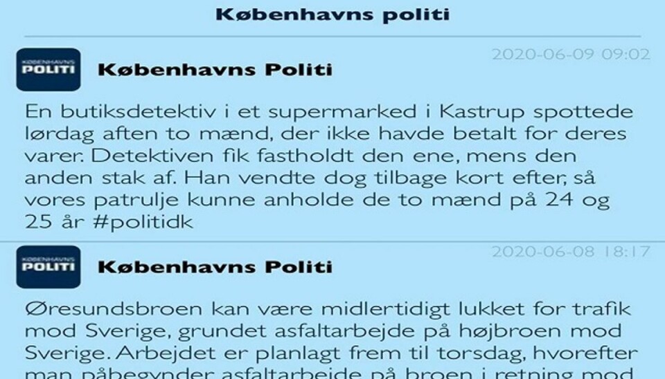 Nyheder – direkte på telefonen. Foto: Screenshot. Nyheder – direkte på telefonen. Foto: Screenshot.
