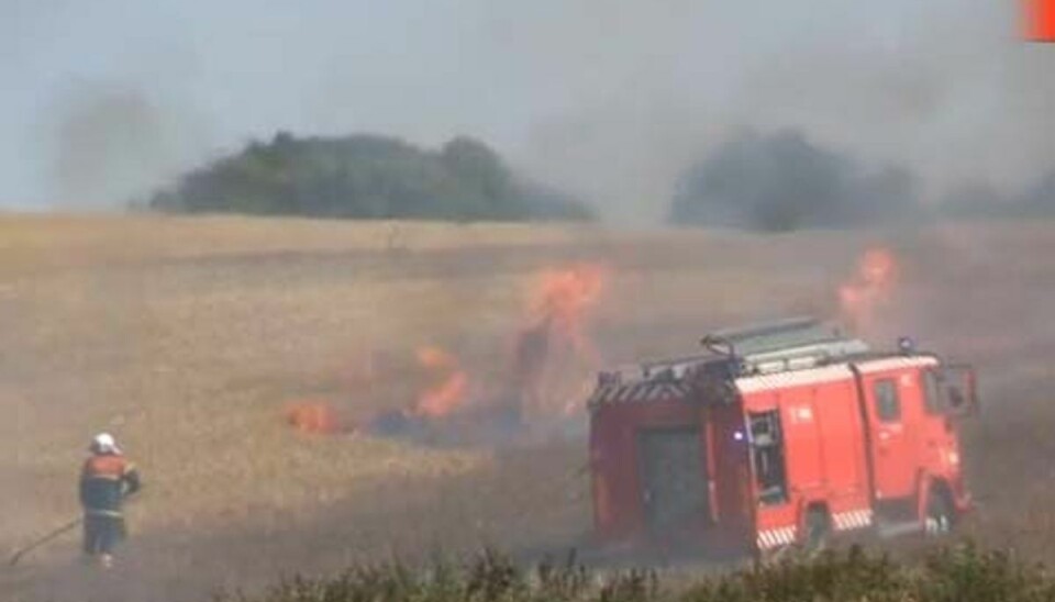 Web-tv: Voldsom markbrand