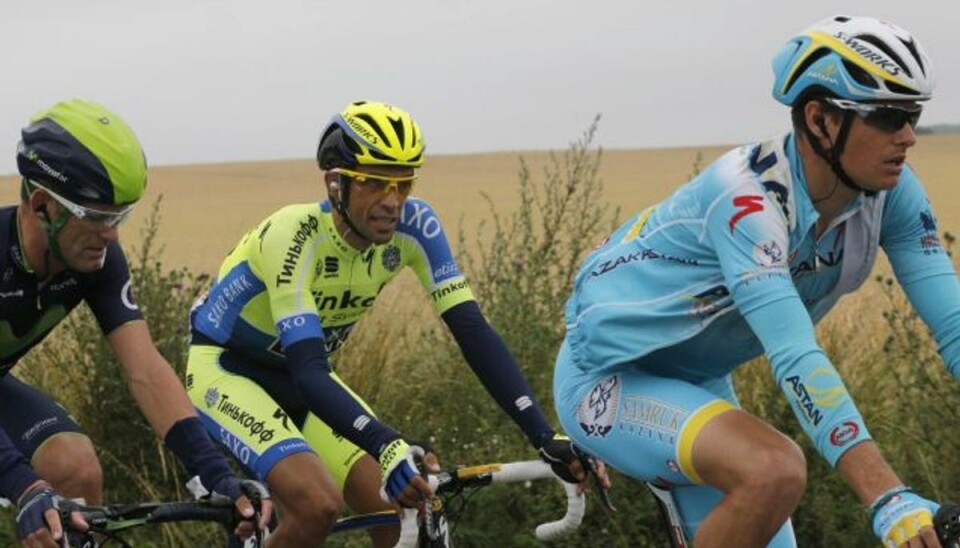 Saxo Bank: Måske fortsætter vi med Riis Alberto Contador kan også få Saxo Bank på trøjen til næste sæson. Foto: Christophe Ena/AP