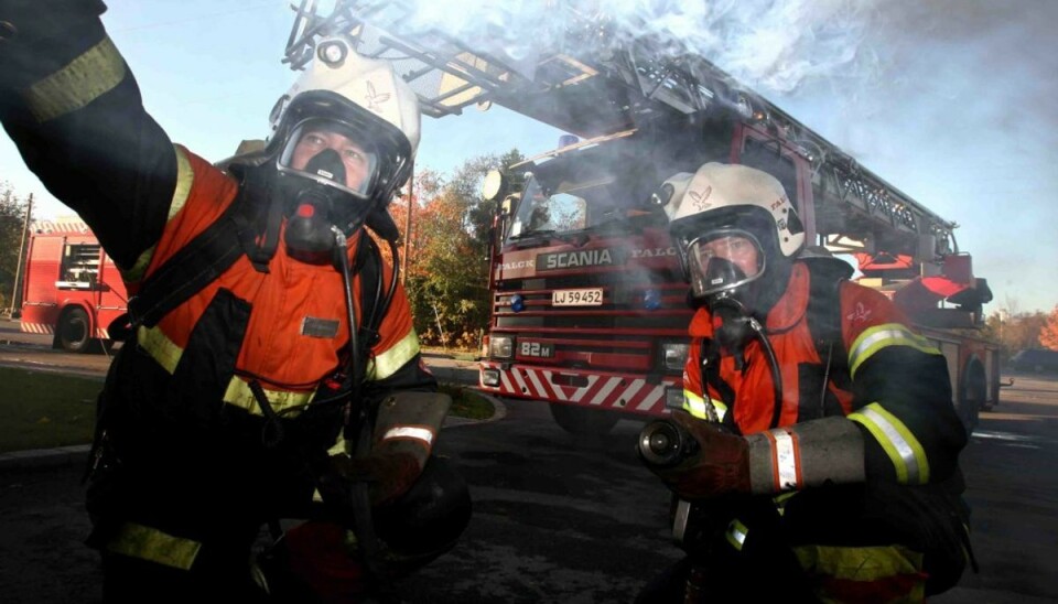 Voldsom brand på plejehjem Arkivfoto: Falck.