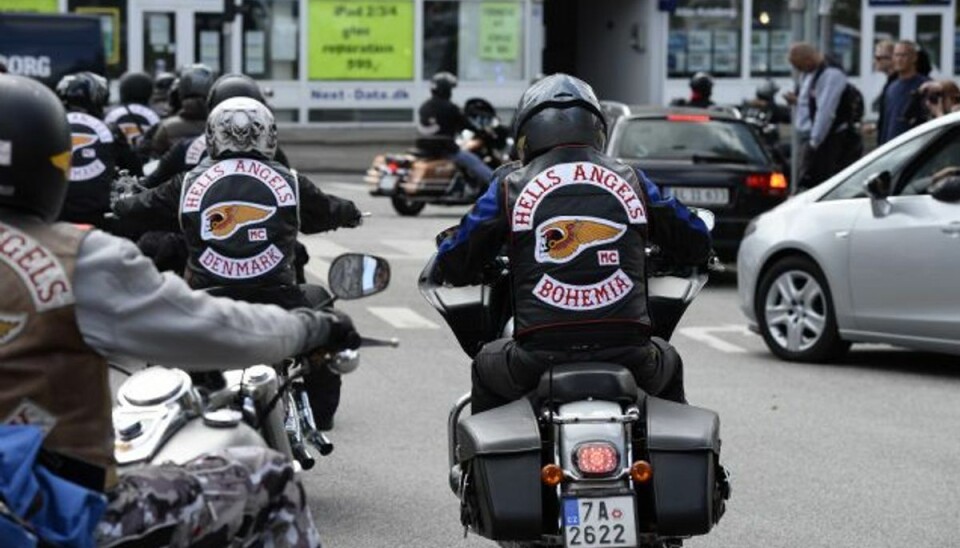 Oprindeligt var fire medlemmer af Hells Angels sigtet for at have deltaget i den organiserede handel med hash i Pusher Street. Foto: /Polfoto