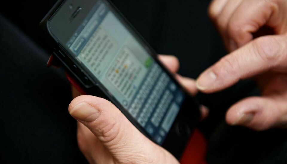 Politiet advarer i dag om fup sms’er, der er i omløb. Foto: Colourbox.com (Modelfoto).