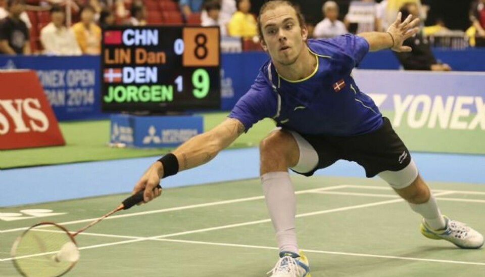 Badmintonlandstræner: Udmærket VM-lodtrækning Jan Ø. Jørgensen er en af de fire danskere, som er seedet til en plads i semifinalen. Foto: Koji Sasahara/AP