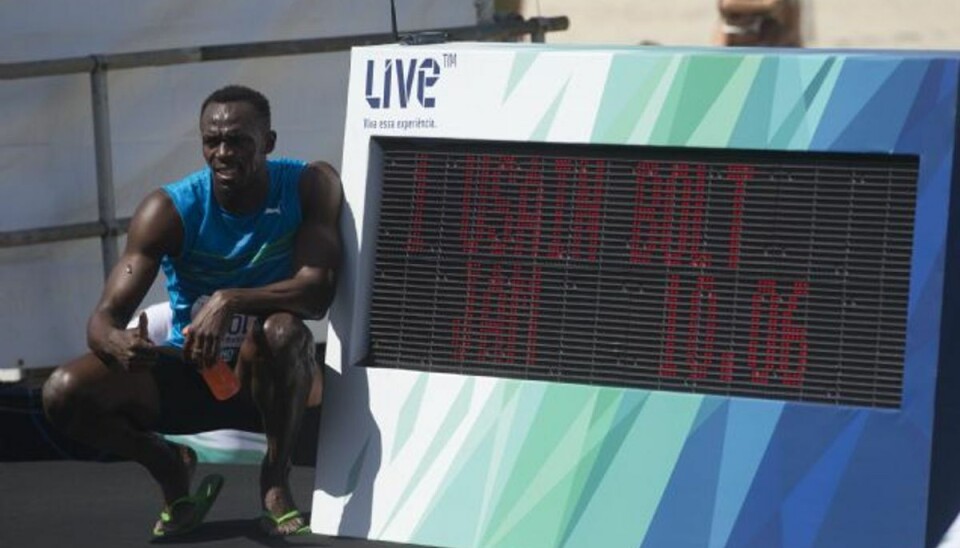 Supersprinter: Jeg vil spille fodbold Den jamaicanske supersprinter Usain Bolt vil spille europæsik fodbold. Foto: Silvia Izquierdo/AP