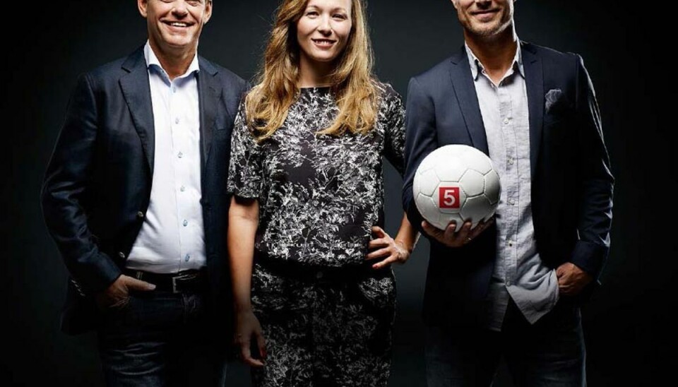 Laudrup, Arnesen og Cornelius bliver ny skarp trio Frank Arnesen, Brian Laudrup og Mette Cornelius er værter, når landsholdet spiler kampe. Foto: SBS.