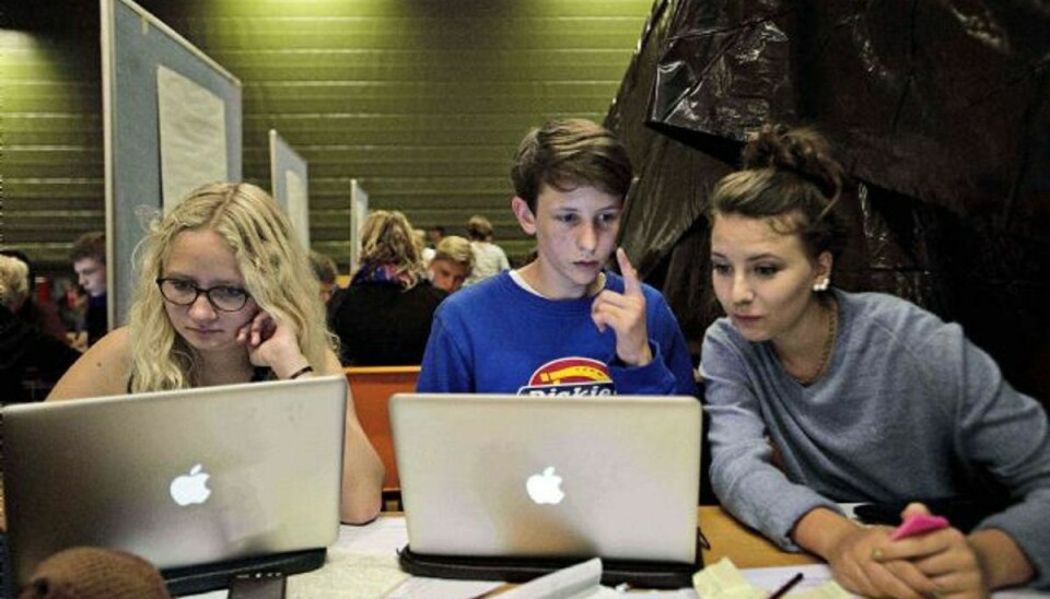 Unge, der er fagligt parate til at fortsætte på en ungdomsuddannelse, bør ikke få tilskud til et efterskoleophold i 10. klasse, mener Dansk Industri. Arkivfoto. Foto: MARIUS NYHEIM/POLFOTO