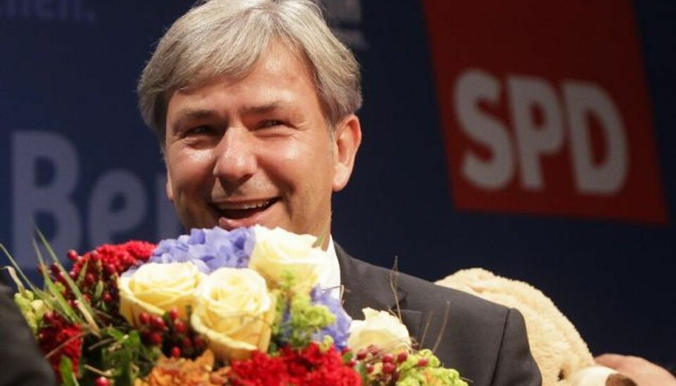 Her er Berlins overborgmester Klaus Wowereit, stopper efter 13 år som Berlins overborgmester. Foto: Markus Schreiber/AP