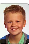 Den 8-årige Nicklas Grøndal Jensen, fra Grindsted, der fredag eftermiddag var forsvundet.
