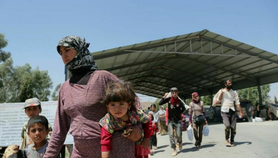 Ifølge FN’s nødhjælpsorganisation Ocha er omkring 1,45 millioner mennesker indtil videre fordrevet i Irak i år. Foto: Khalid Mohammed/AP
