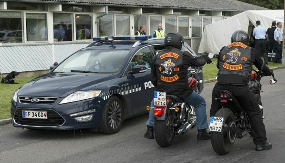 Efter en koordineret aktion mod rockermiljøet i Sydsjælland har Politiet anholdt fem for afpresning. Arkivfoto. Foto: MEYER KENNETH/free