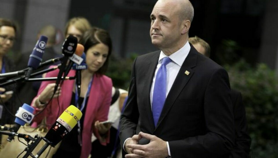 Sveriges statsminister, Fredrik Reinfeldt, skal forsøge at blive genvalgt ved valget den 14. september. Hans modstandere fra Socialdemokraterna går dog til kamp med milliarder. Arkivfoto. Foto: Virginia Mayo/AP