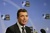 Natos generalsekretær, Anders Fogh Rasmussen, fastholder, at forsvarsalliancens kommende beredskab i Østeuropa overholder aftale med Rusland. Foto: Yves Logghe/AP/AP