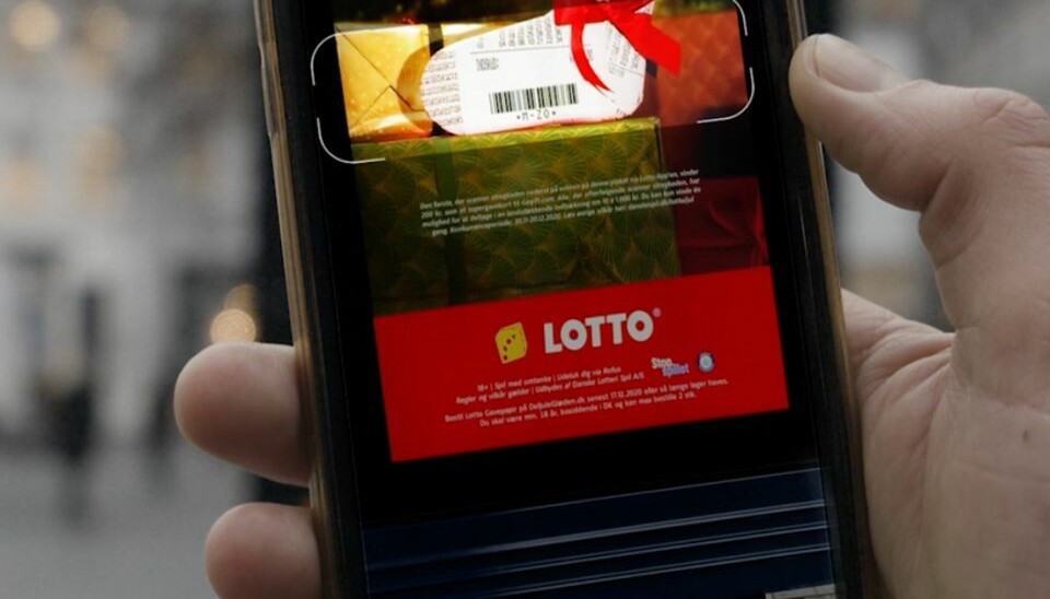 Afslører skjult pengegave Skan koder med din Lotto-app. Det kan give dig penge. Foto: Danske Spil
