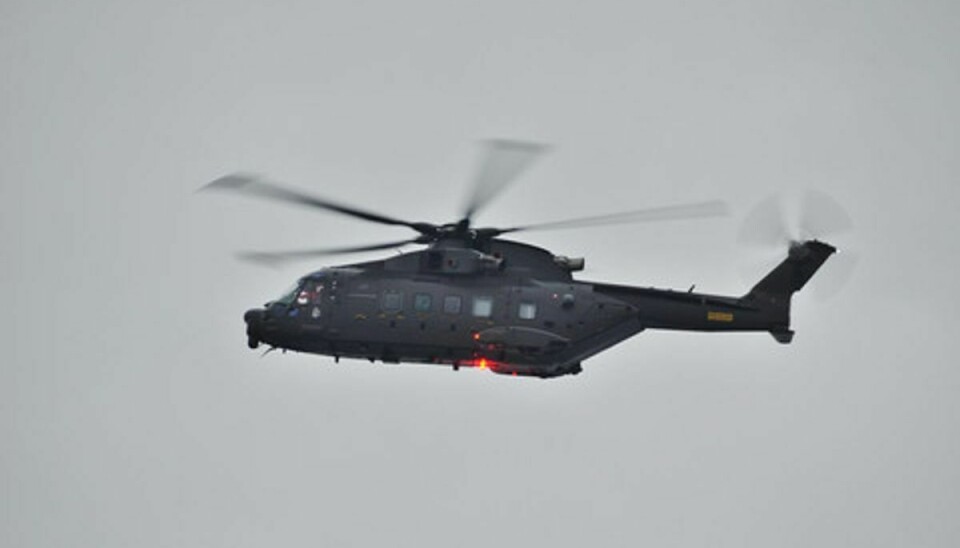 Søværnet har sat gang i en stor eftersøgning omkring Samsø for at finde en helikopter, der formentlig er styrtet ned. Foto: Colourbox