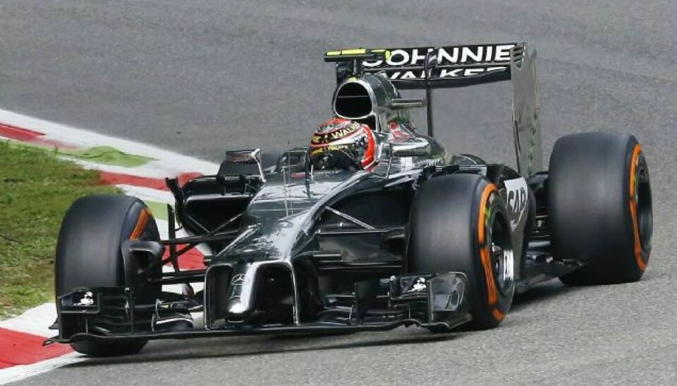 Magnussen var ligesom i fredagens første træning langsommere end sin McLaren-teamkammerat Jenson Button. Foto: Antonio Calanni/AP