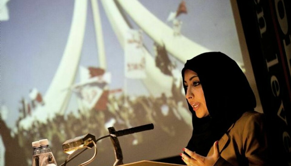 Den dansk-bahrainske menneskerettighedsforkæmper Maryam al-Khawaja skal blive bag tremmer i yderligere 10 dage, lyder det fra en domstol i Bahrain. Foto: JOACHIM ADRIAN/POLFOTO