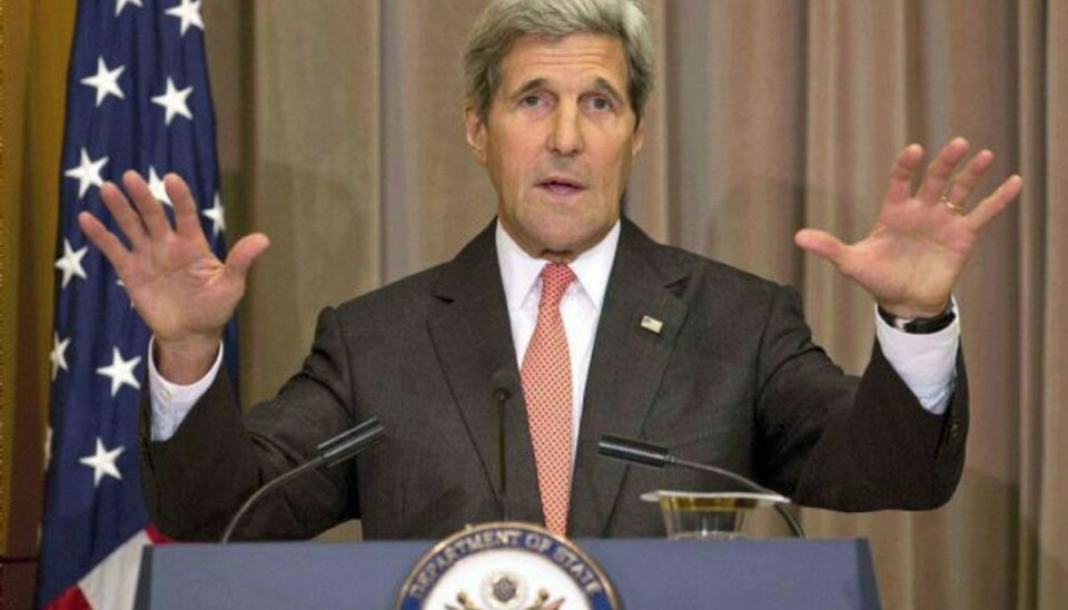 Ifølge John Kerry bliver der ikke sendt tropper ind. Foto: Carolyn Kaster/AP