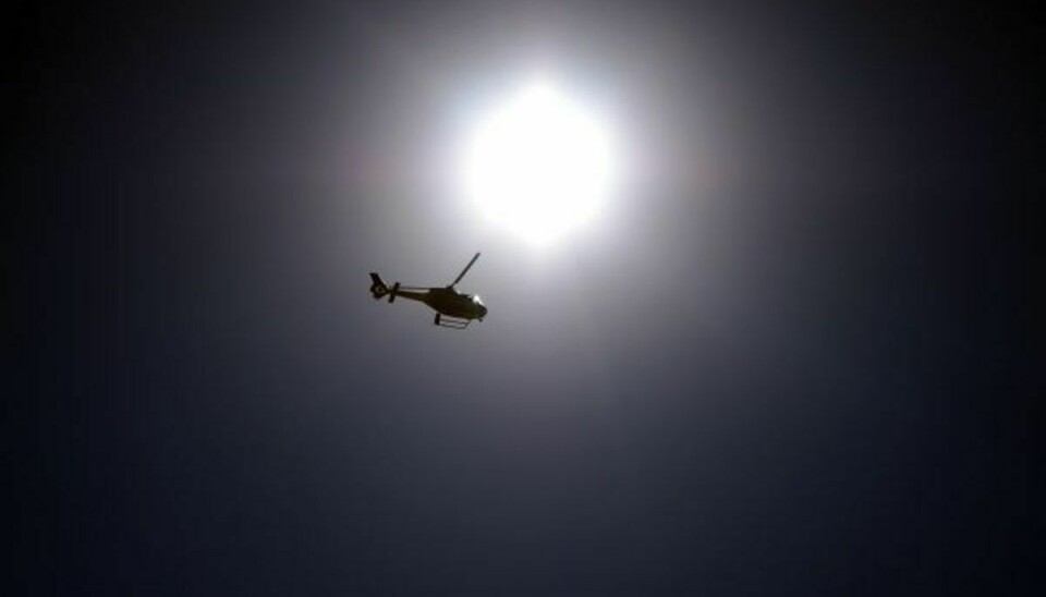 En helikopter er i luften for at lede efter forsvundet mand ved Æbelø. Arkivfoto. Foto: Colourbox/free