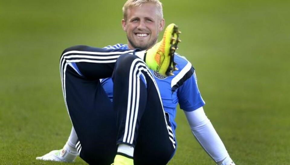 Kasper Schmeichel forventes at skulle spille mod United på søndag. Foto: LARS POULSEN/POLFOTO
