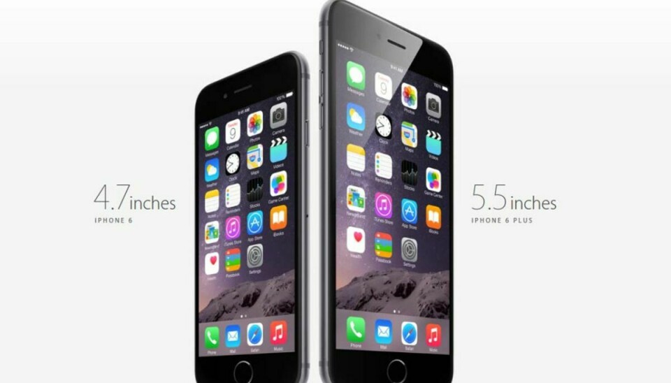 To større iPhones er en realitet. Foto: Apple.