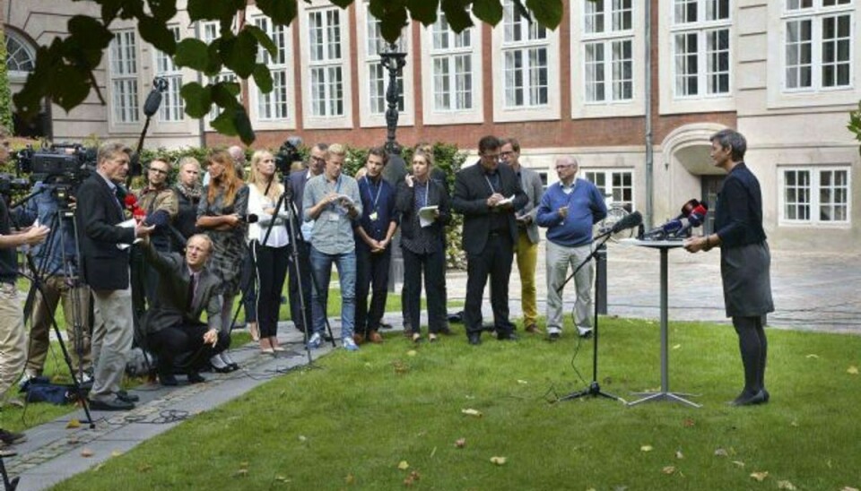 Sådan kommer Vestagers høring til at se ud. Foto: MIK ESKESTAD/POLFOTO