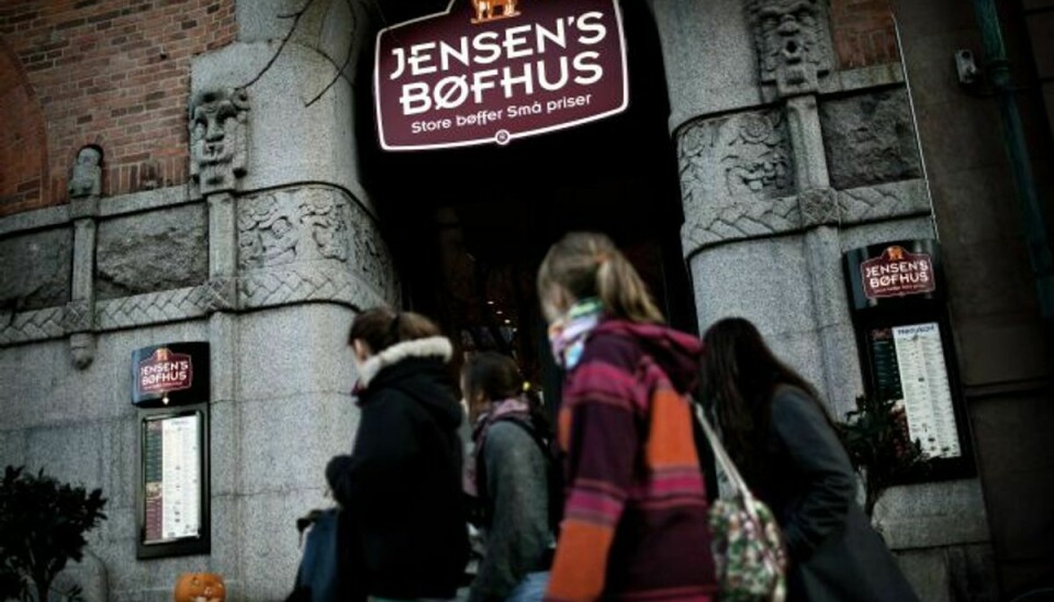Jensen’s Bøfhus har fået Højesterets ord på, at en restaurant ved navn Jensens Fiskerestautant krænkede bøfhusets rettigheder. Foto: JOACHIM ADRIAN/POLFOTO
