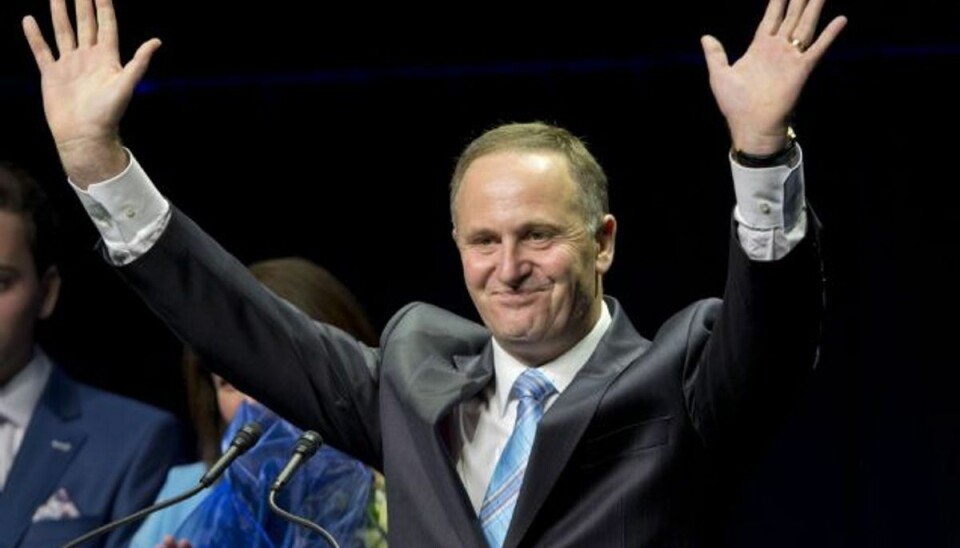 New Zealand skal stemme om nyt flag New Zealands premierminister, John Key, vil gerne have et nyt flag. Foto: Mark Mitchell/AP