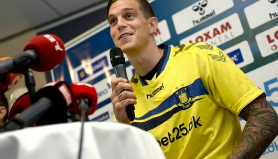 Daniel Agger var med fra start, da Brøndby tabte til FCK søndag. Arkivfoto: LARS POULSEN/POLFOTO