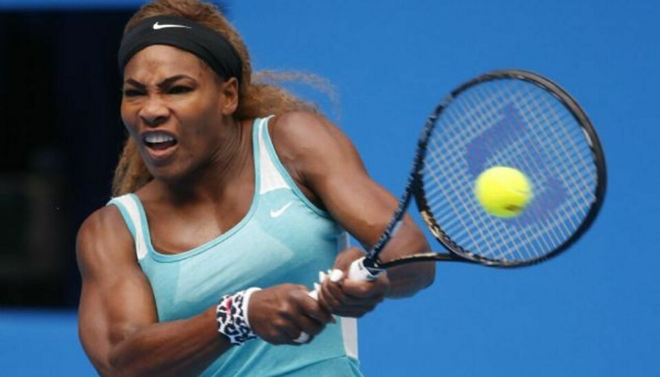 Serena Williams var tæt på at få et æg, men kom tilbage efter chockstart. Foto: Vincent Thian/AP