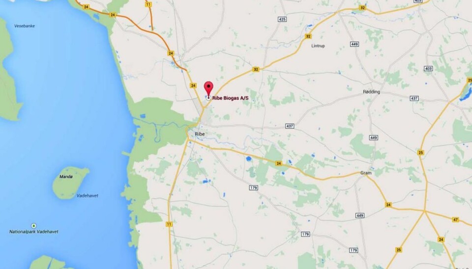 NGF Nature Energy ny medejer af Ribe Biogas NGF Nature Energy fortsætter sin udbygning på biogasområdet og har netop erhvervet en ejerandel af biogasselskabet Ribe Biogas A/S. Foto: Google Maps.