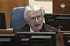 Den tidligere leder for de bosniske serbere Radovan Karadzic taler ved Den Internationale Krigsforbryderdomstol for det tidligere Jugoslavien. Foto: /AP