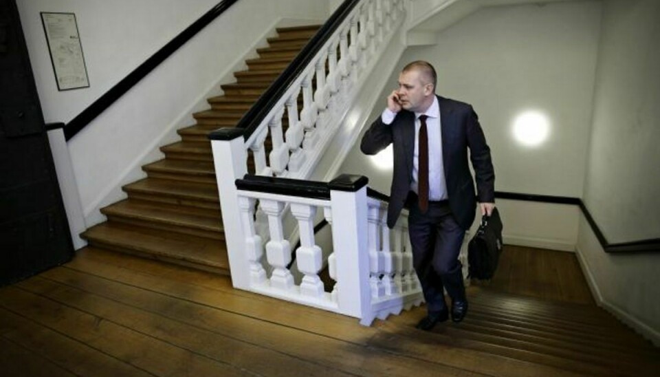 Finansminister Bjarne Corydon ærgrer sig over Karen Hækkerups exit fra regeringen, men siger, han har forståelse for hendes jobskifte. Foto: JENS DRESLING/POLFOTO