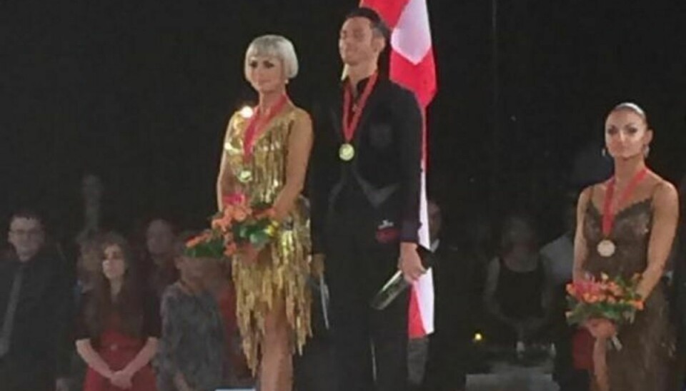 Det dansk-italienske par sejrede ved EM i tyskland. Foto: Danmarks Sportsdanserforbund./free
