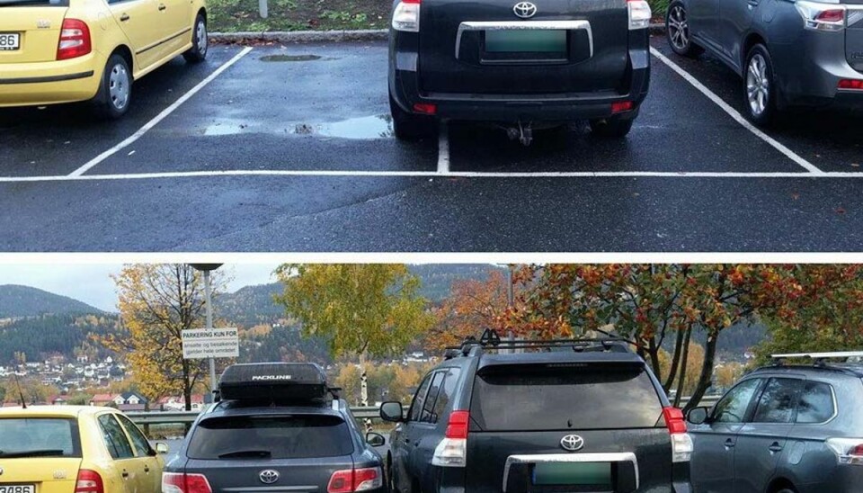 Se denne parkering: Så fik nordmand nok og gjorde dette… Foto: Facebook.